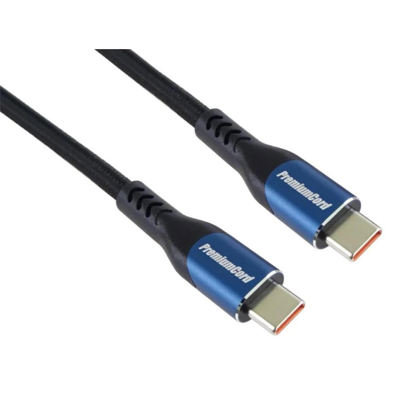 PremiumCord USB-C kábel, 2m/ 5A/ 100W/ 20Gbits ku31cry2