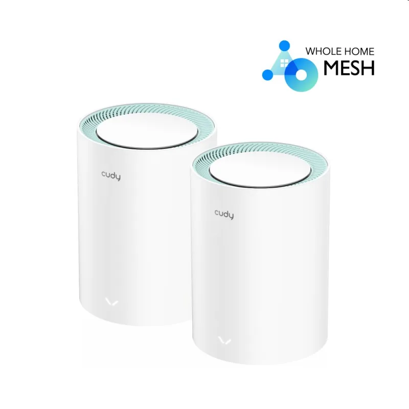 Cudy M1300 - AC1200 Wi-Fi Mesh Solution 2-Pack, Dual-Band, 867+300Mbps,…