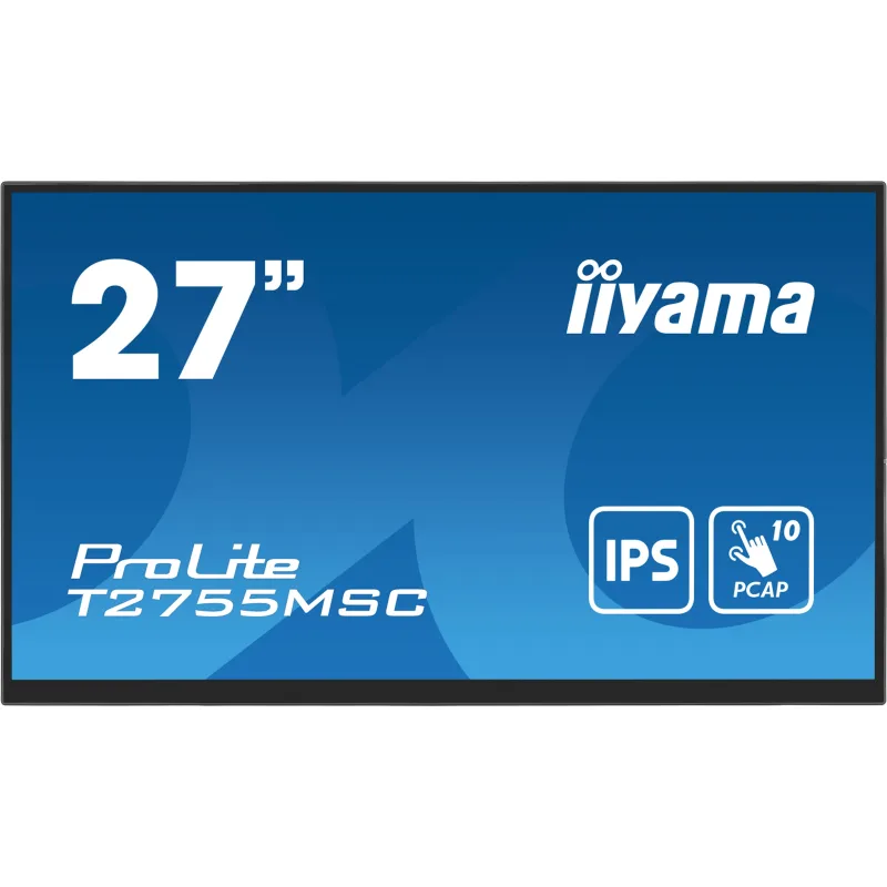 27" iiyama T2755MSC-B1: IPS, FHD, PCAP, Webcam T2755MSC-B1