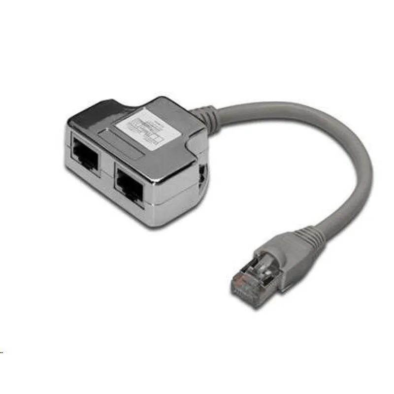 Rozvádzač PREMIUMCORD RJ45 (1 port ISDN + 1 port RJ45 10/ 100Base T) smd6