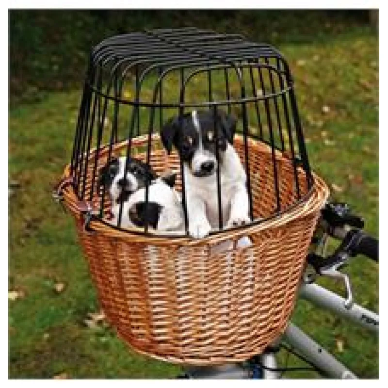Trixie Přepravní koš na kolo s drátěnou kabinou 44x48x33cm