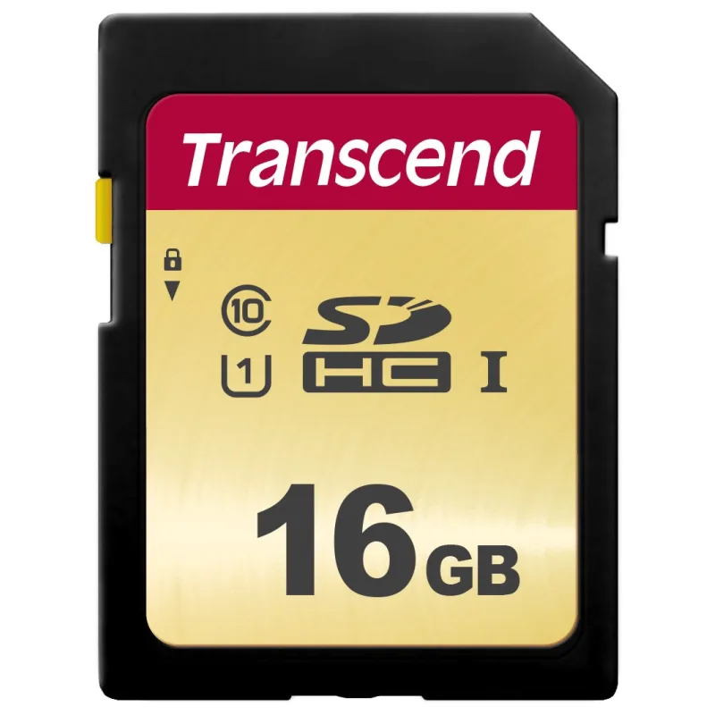 Karta TRANSCEND SDHC 16GB 500S, UHS-I U1 (R:95/ W:60 MB/ s) TS16GSDC500S