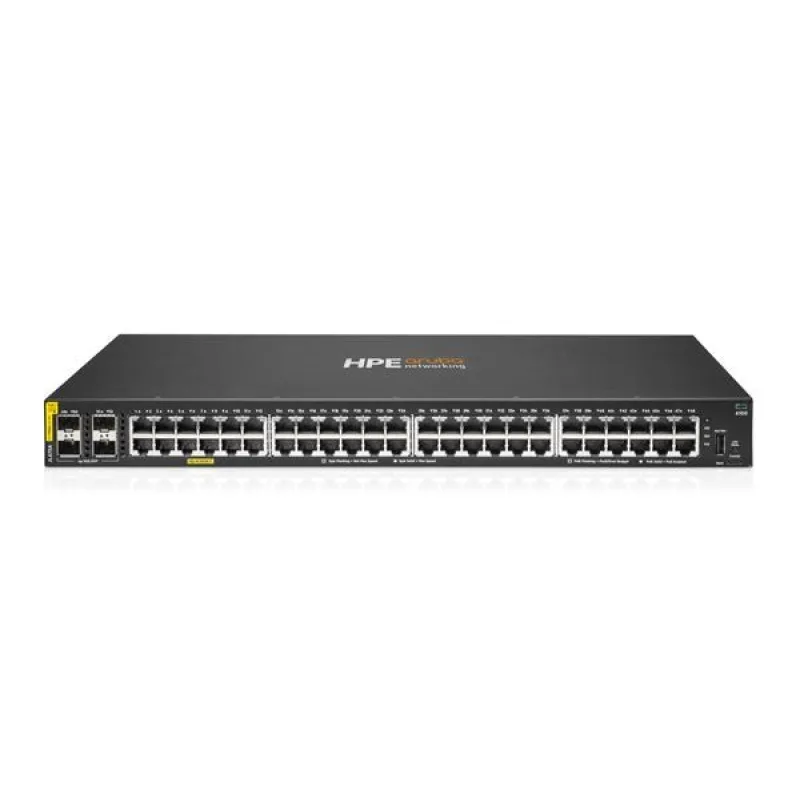 HPE Aruba Networking CX 6100 48G Class4 PoE 4SFP+ 370W Switch RENEW…