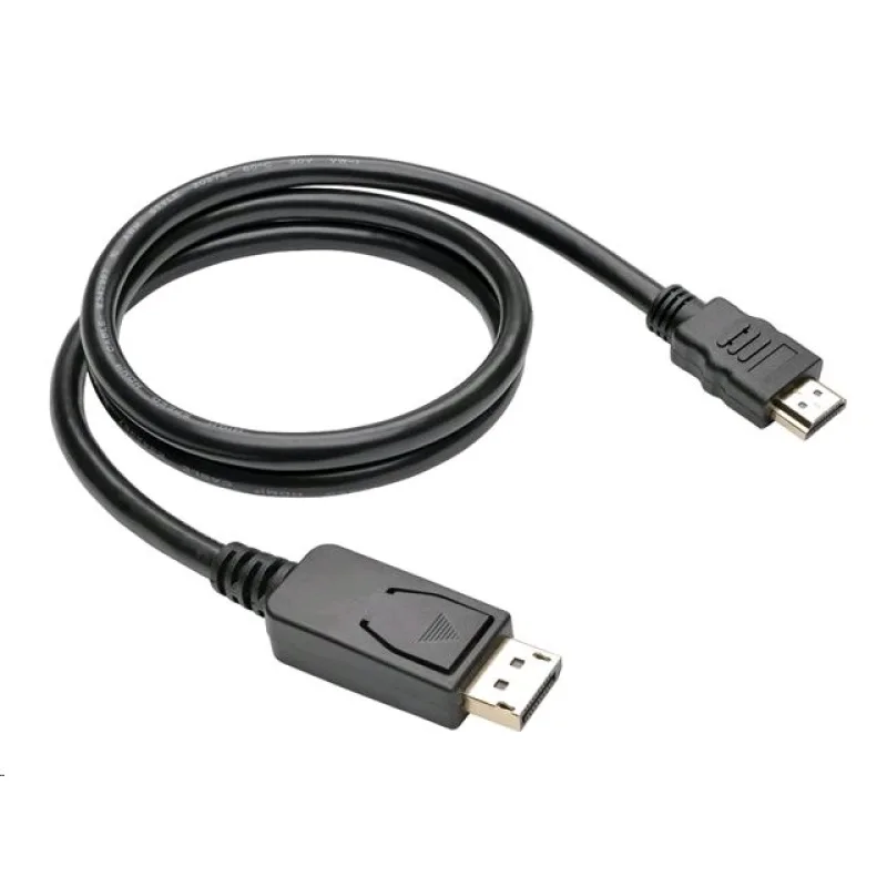 Kábel C-TECH DisplayPort/ HDMI, 2m, čierny CB-DP-HDMI-20