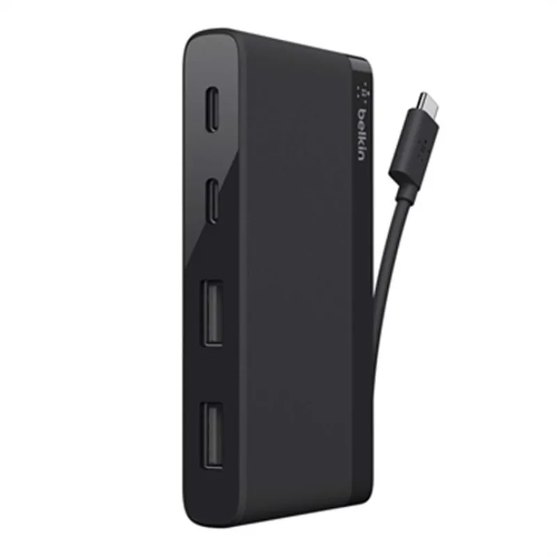 Belkin USB-C 4-Port Mini Hub - Black F4U090btBLK
