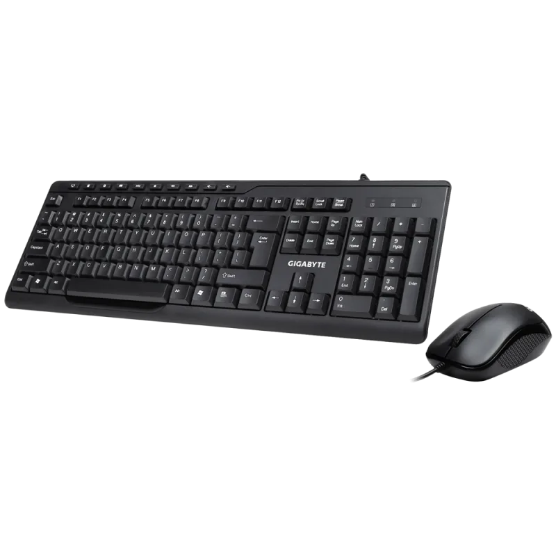 Gigabyte KM6300M Wired combo set keyboard US + mouse (up to 1000dpi)…