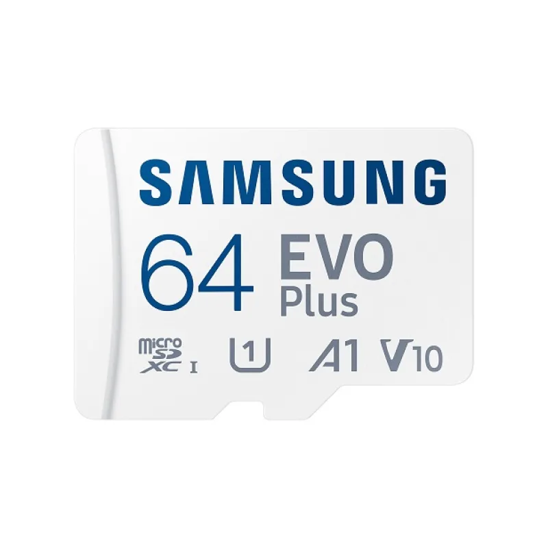 Samsung EVO Plus/ micro SDXC/ 64GB/ UHS-I U1 / Class 10/ + Adaptér/ Biela…