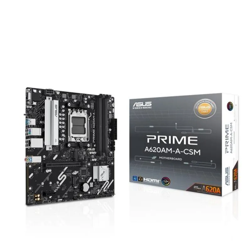 ASUS PRIME A620AM-A-CSM soc.AM5 A620A DDR5 mATX M.2 D-Sub HDMI DP…