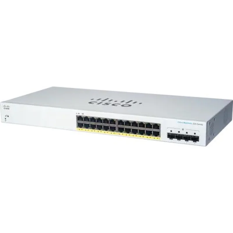 Cisco switch CBS220-24FP-4G (24xGbE, 4xSFP, 24xPoE+, 382W) CBS220-24FP-4G…