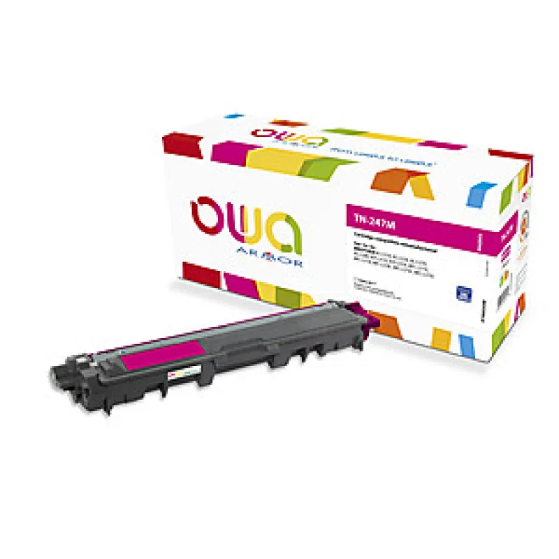 OWA Armor toner kompatibilný s Brother TN-247M, 2300st, červená/ magenta…