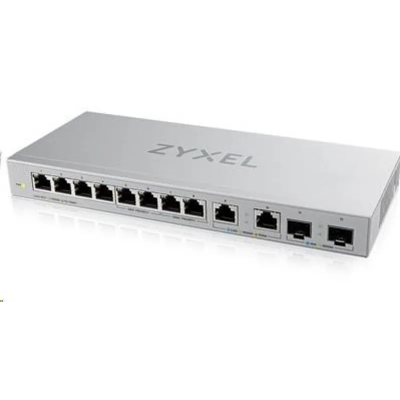 Zyxel XGS1010-12 v2, 12-Port Gigabit Unmanaged Switch with 8-Port 1G + 2…