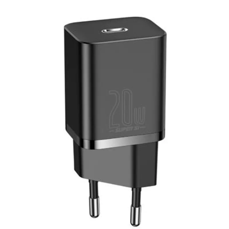 Baseus CCSUP-B01 Super Si Quick Nabíjačka USB-C 20W Black 6953156229990