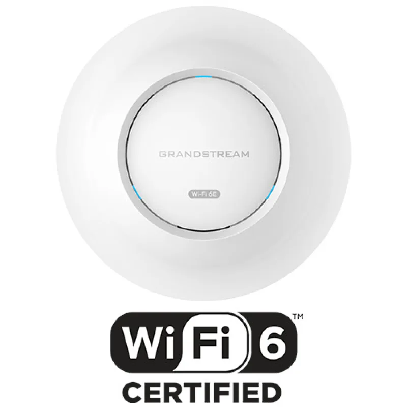 Grandstream GWN7665 AP, Wi-Fi 6E, 802.11ax, Tri Band 2x2:2 MU-MIMO DL/ UL…