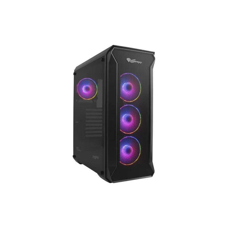 Počítačová skriňa Genesis IRID 505 ARGB V2/ Midi Tower/ Transpar./ Čierna…