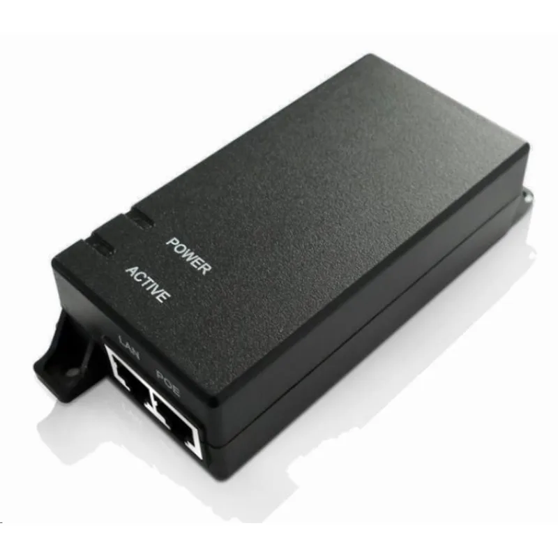 Aktívny injektor PoE MaxLink PI30, 802.3af/ at, 30 W (PoE+), napájací…