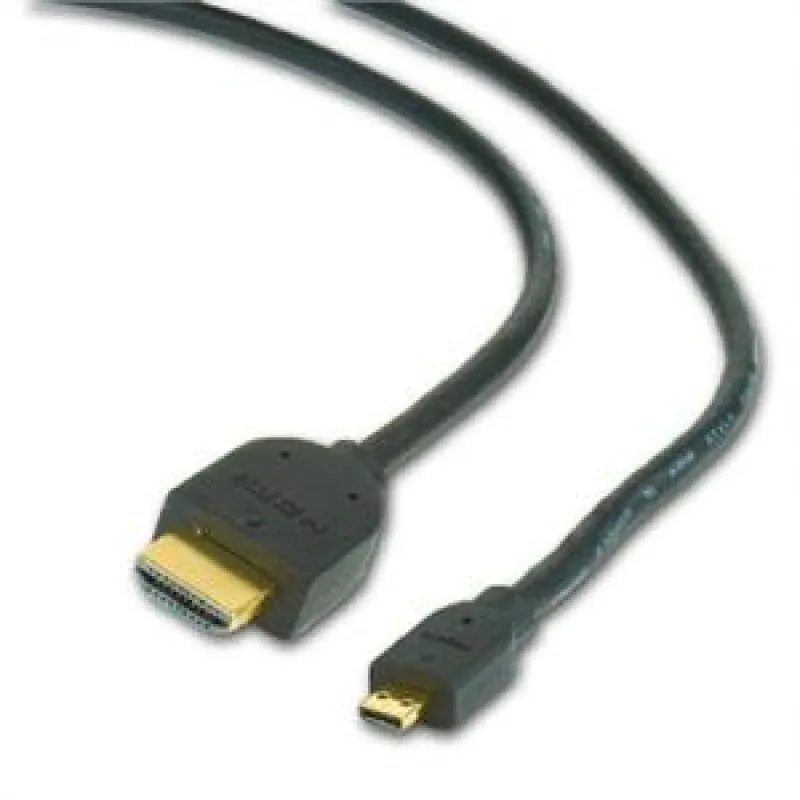 Kábel HDMI-HDMI micro 1, 8m, 1.3, M/ M tienený, zl. CC-HDMID-6