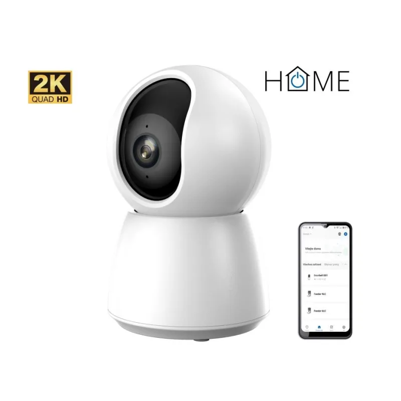 iGET HOME Camera CS4 White - WiFi 2K IP kamera, nočné videnie, audio,…