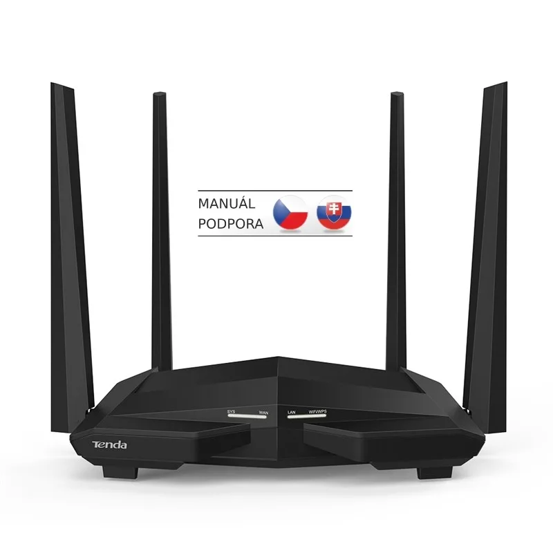 Tenda AC10 WiFi AC Router 1200Mbps, 1x GWAN, 3x GLAN, VPN server/ klient,…
