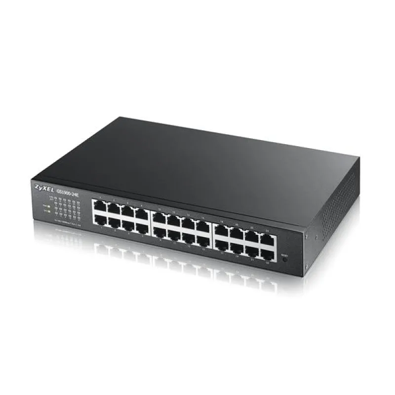 ZyXEL GS1900-24E, 24p (24Gigabit RJ45,), IPv6, WebManaged, Fanless…
