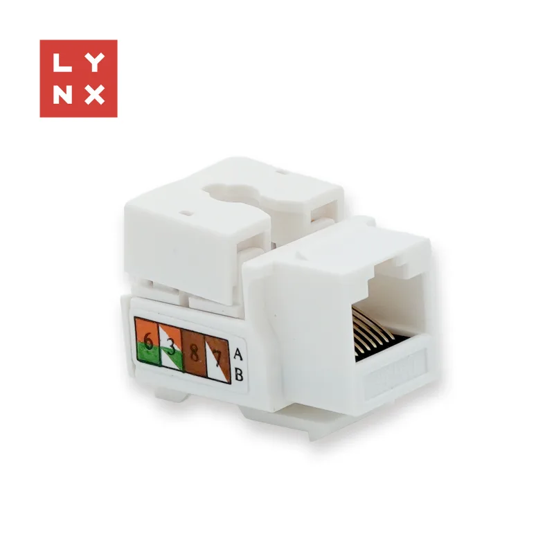 LYNX keystone UTP Cat5e, 90 stp., bílý LX-KST-90-CAT5E-UTP