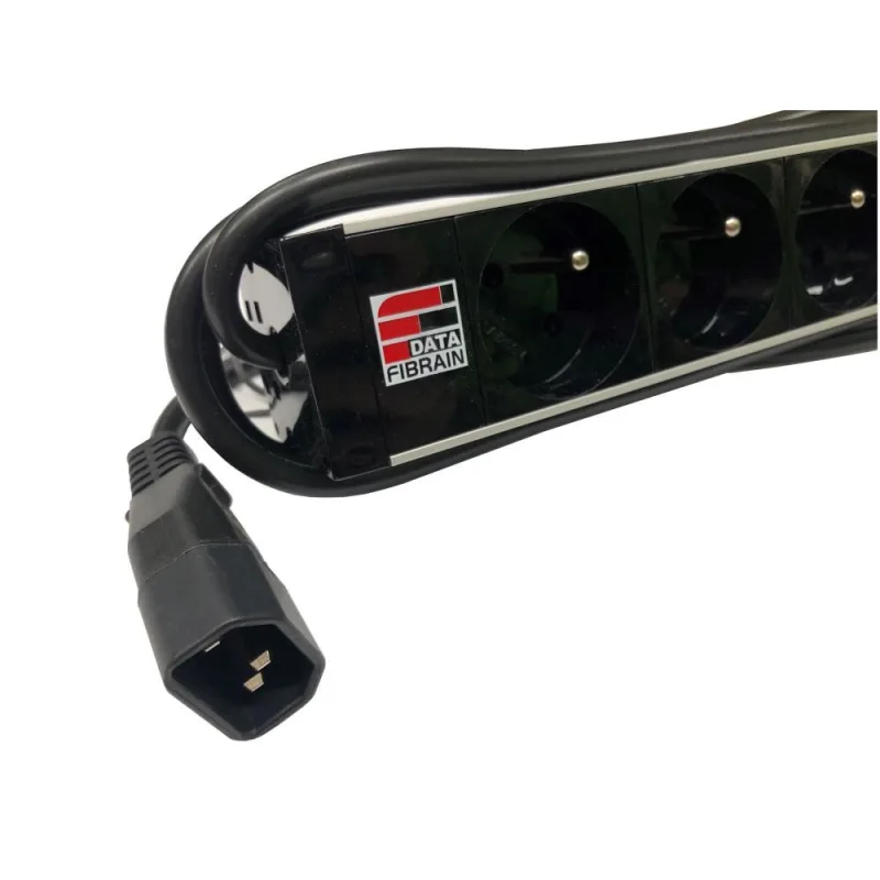 19" Napájací panel 9x 230V, IEC320 C14 1U M6 3m 96087