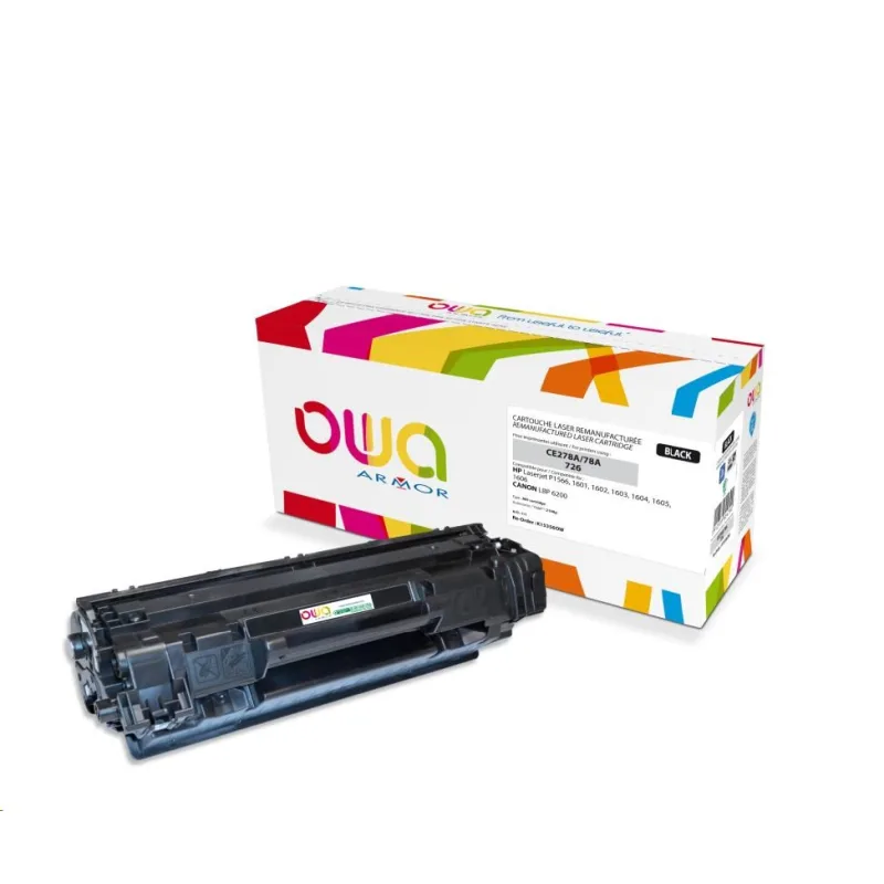 OWA Armor toner pre HP Laserjet P1566, 1601, 2100 strán, CE278A, čierny…