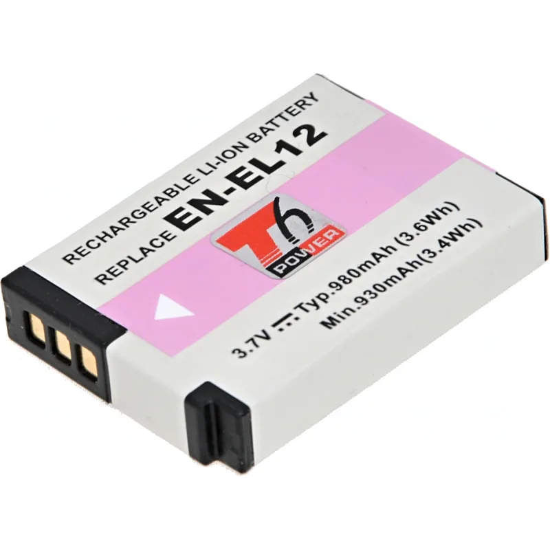Batéria T6 Power Nikon EN-EL12, 1050mAh, 3, 8Wh, čierna DCNI0012