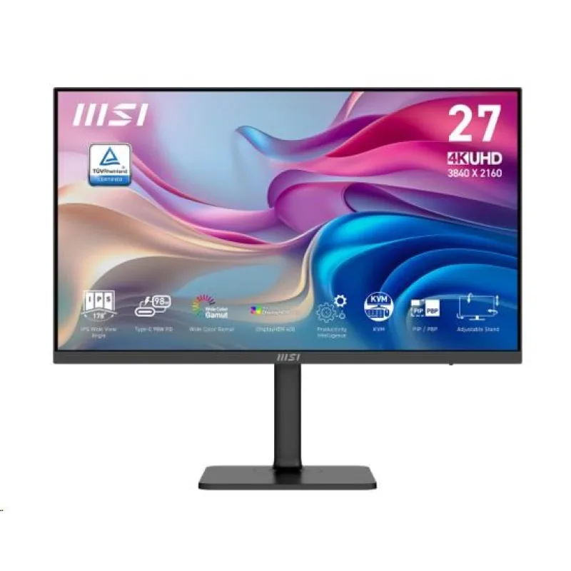 MSI LCD Modern MD272UPHW, 27", 3840x2160, IPS, 60Hz, 4ms, VESA…