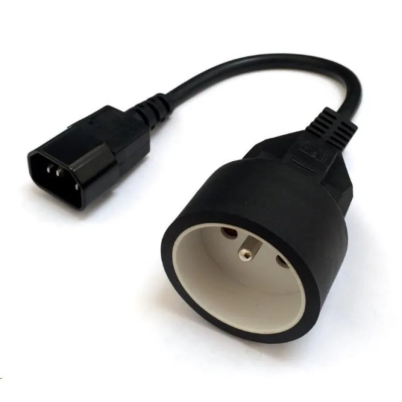 Redukce pro UPS (IEC320-C14) - FR zásuvka (CEE7/ 5), 30cm CSN-UPS-23