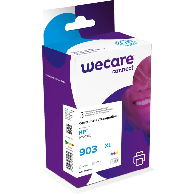 WECARE ARMOR ink sada kompatibilná s HP OJ 6950, (T6M03/ T6M07/ T6M11AE),…