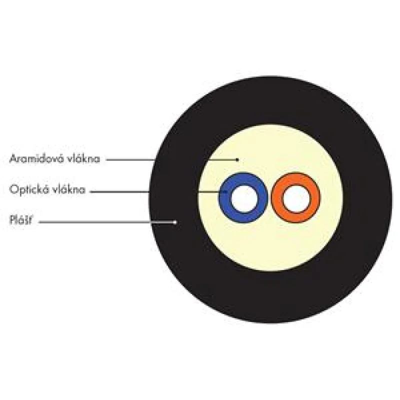 DROP 2vl 500m SM09/ 125 G.657A2 Corning LSZH 70291025