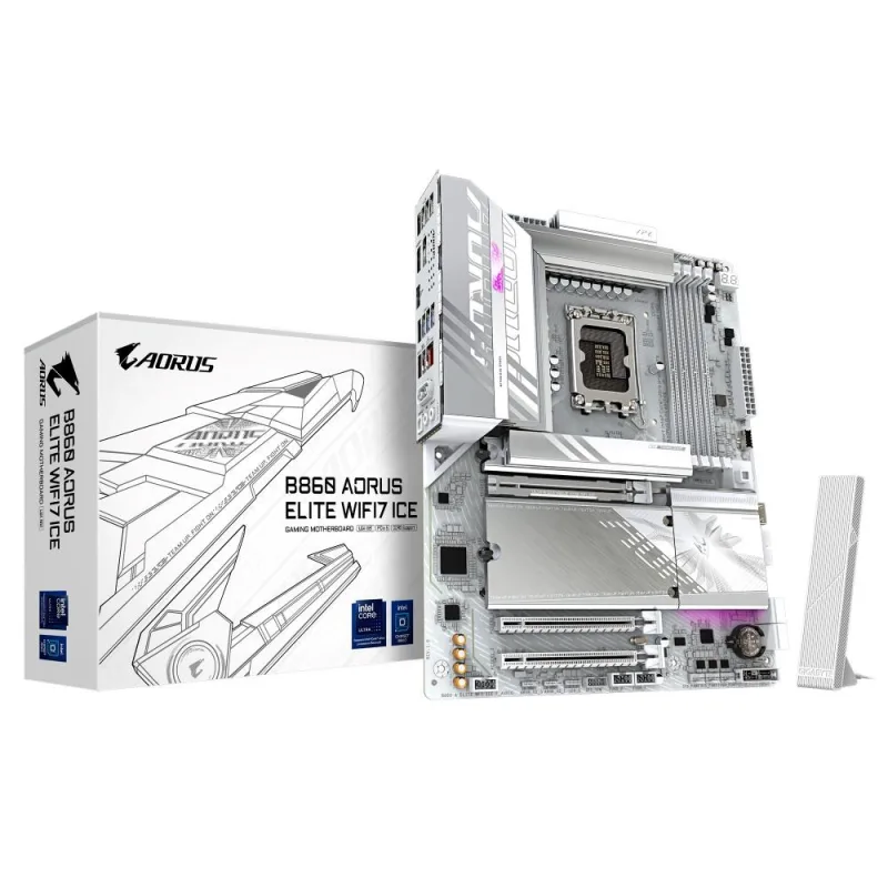 GIGABYTE B860 AORUS ELITE WIFI7 ICE/ LGA 1851/ ATX B860 A ELITE WF7 ICE