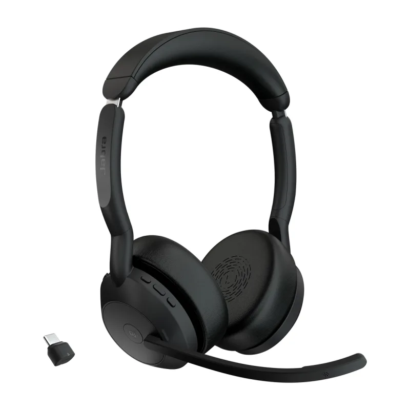 Jabra Evolve2 55/ Stereo/ ANC/ USB-C/ BT-USB/ Bezdrôt/ MS/ Čierna 25599…
