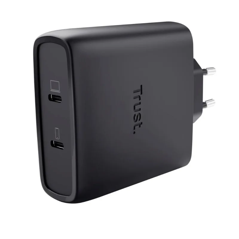 TRUST GaN Nabíječka MAXO 100W 2-Port, USB-C, černá 25527