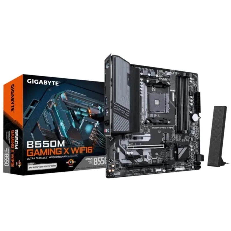 GIGABYTE MB Sc AM4 B550M GAMING X WIFI6, AMD B550, 1xHDMI, 1xDP, …