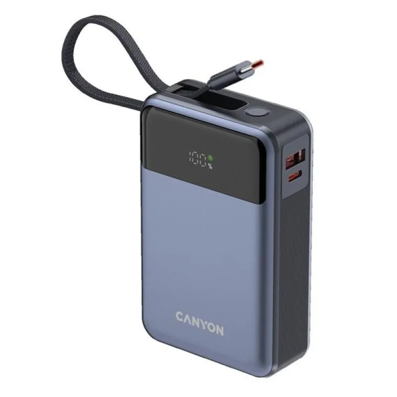 Canyon OnPower 600, Powerbank, 20.000 mAh, displej, in: USB-C, out: USB-C…