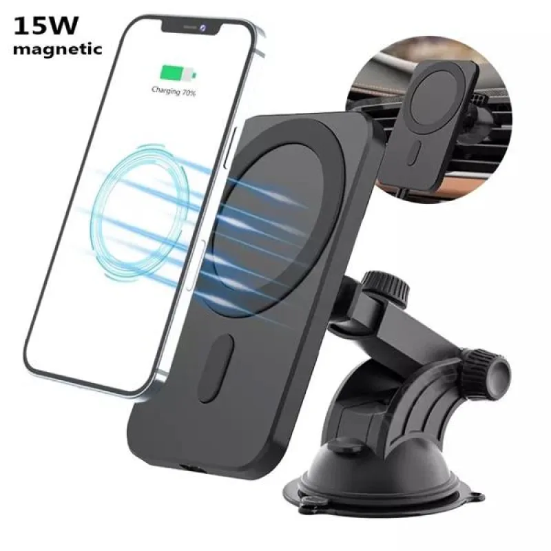1stCOOL Qi bezdrôtová magnetická auto-nabíjačka 15W, MagSafe kompatibilná…