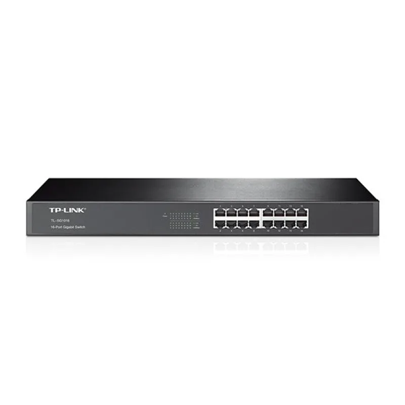 16-Port Gigabit Switch PORT: 16× Gigabit RJ45 Ports SPEC: 1U 19-inch Rack…