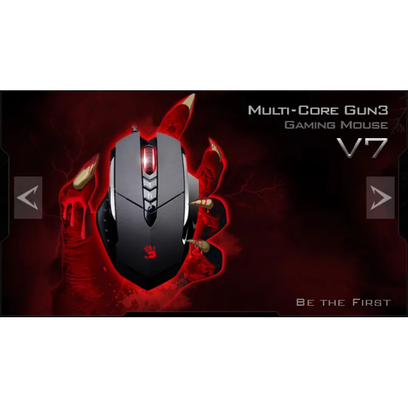 A4tech BLOODY V7 herná myš, až 3200DPI, technológia V-Track, 160KB…