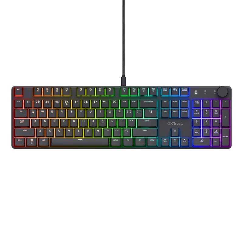 Trust Gaming GXT 866 Torix/ Drôtová USB/ US layout/ Čierna 24910