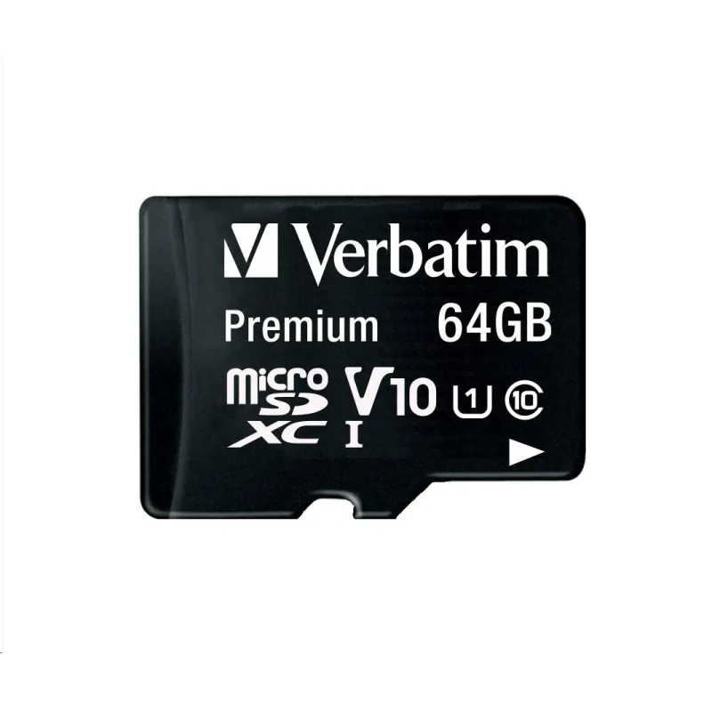 VERBATIM MicroSDXC karta 64GB Premium, U1 + adaptér 44084