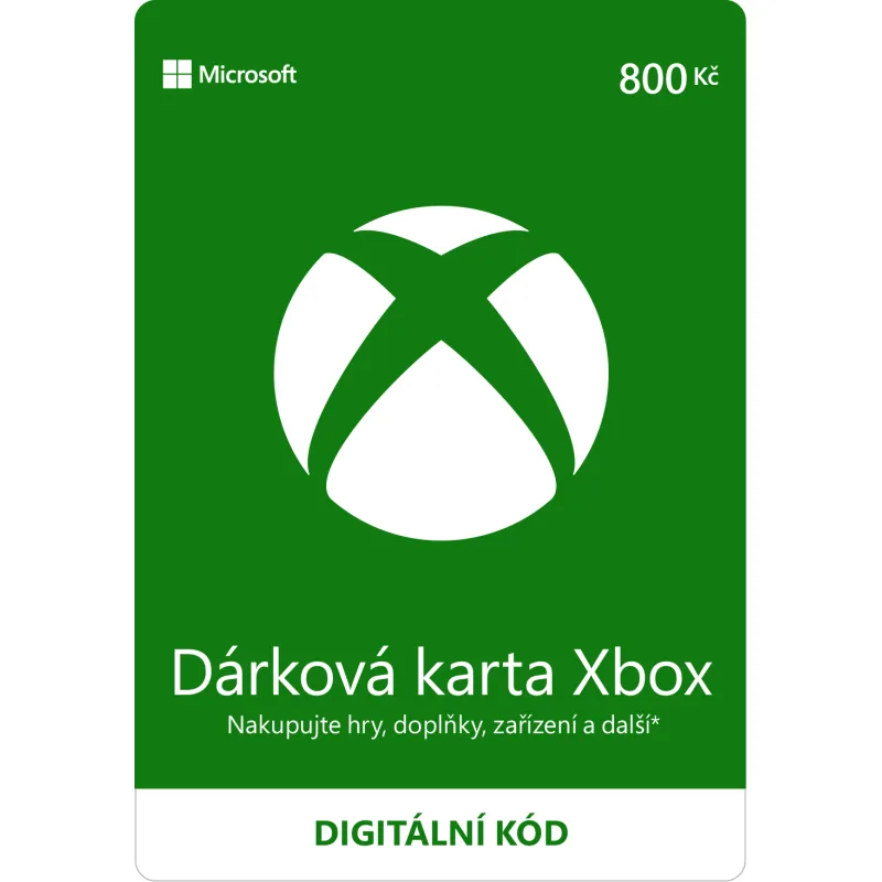 ESD XBOX - Dárková karta Xbox 800 Kč ESD_K4W-01598