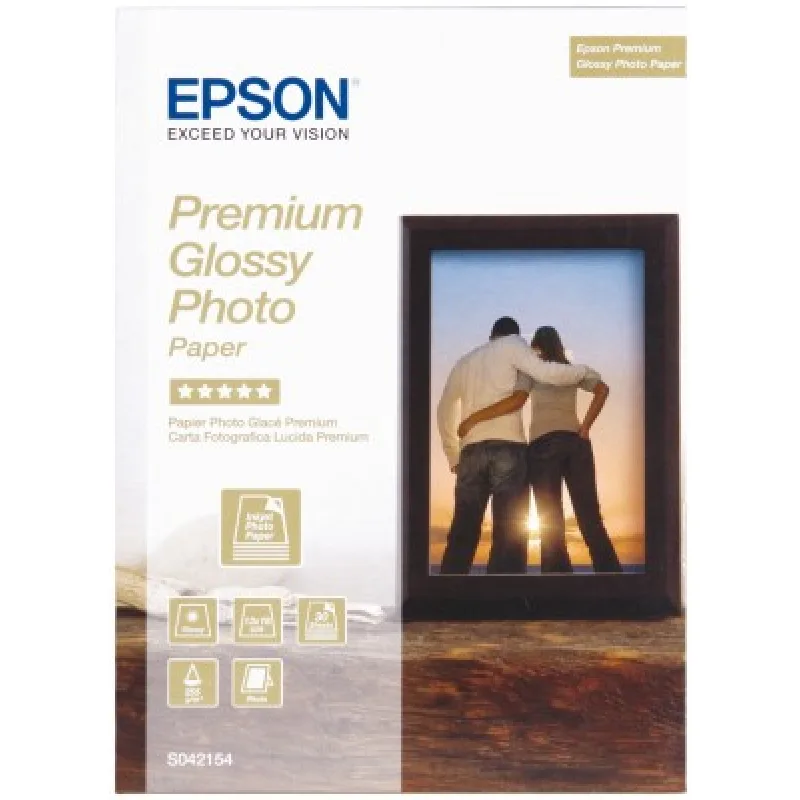 Papier EPSON Premium Glossy Photo 13x18 (30 listov), 255 g/ m2 C13S042154