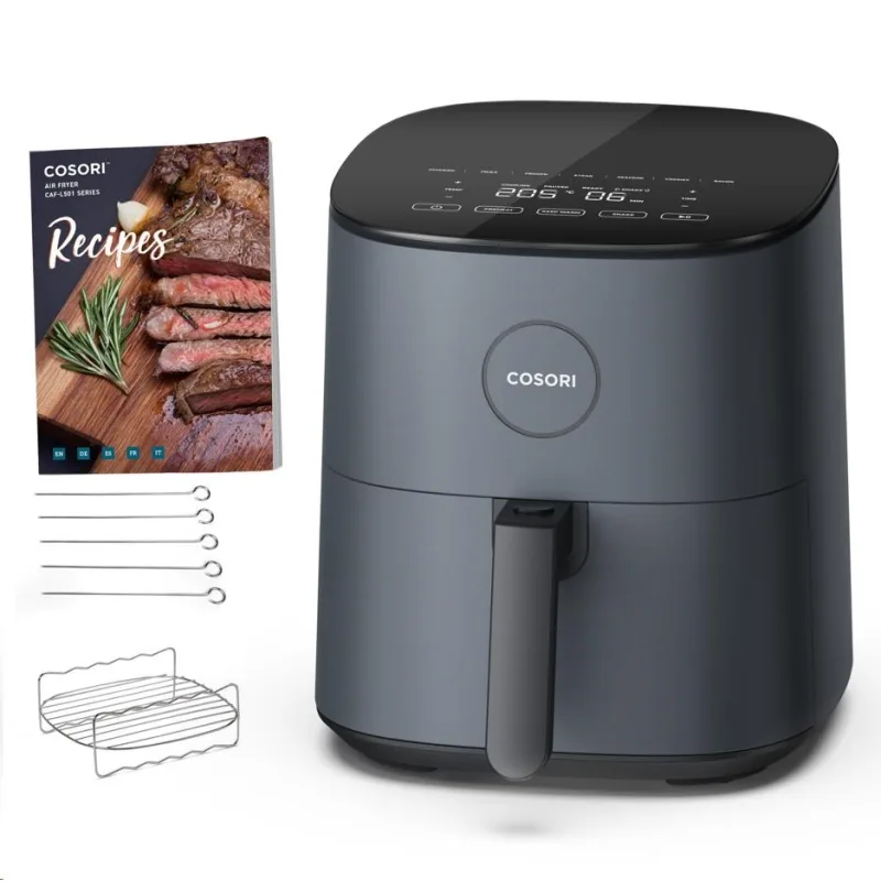 Cosori L501 PRO 4.7L – horkovzdušná fritéza + 5x špíz a gril. rošt CAF…