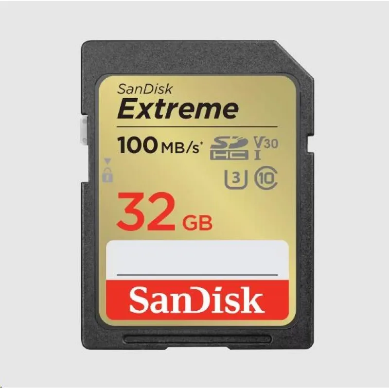 Karta SanDisk SDHC 32 GB Extreme (100 MB/ s triedy 10, UHS-I U3 V30)…