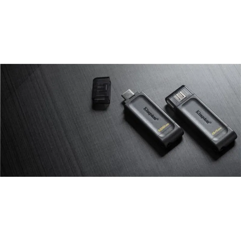 128 GB . USB-C 3.2 Gen 1 kľúč. Kingston DataTraveler 70 DT70/128GB