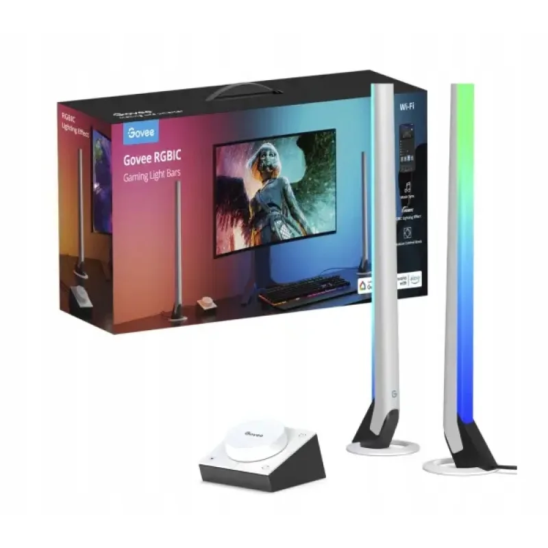 Govee Smart Gaming WiFi LED Panely + Smart Dual ovladač White H6047123