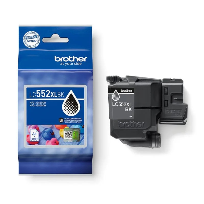 BROTHER INK LC-552XLBK - black - cca 3000stran, MFC-J3660 MFC-J3960…