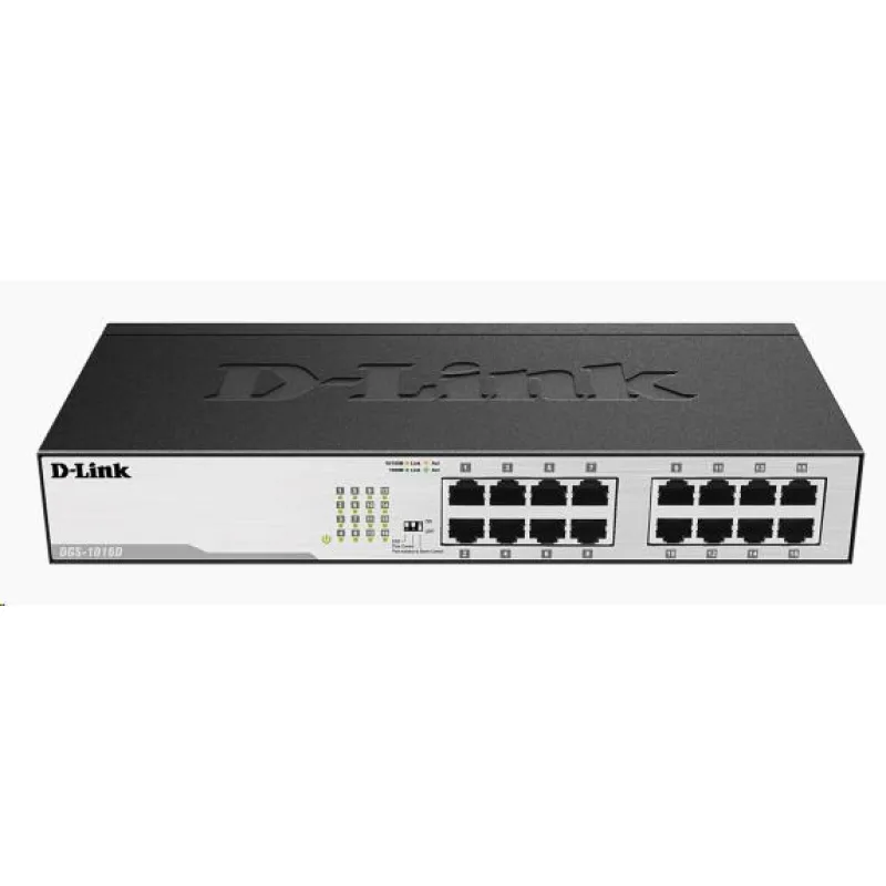 D-Link DGS-1016D 16-portový 10/ 100/ 1000 gigabitový stolný/ pozemný…