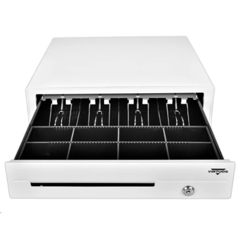 Pokladničná zásuvka C420D - s káblom, 9-24V, biela EKN0118